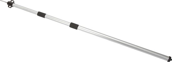 Relaxdays Telescopic Tent Pole Set of 2 Adjustable Height 93-230 cm Aluminium & Polyester Silver