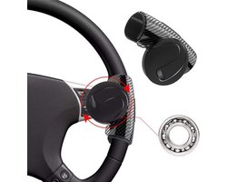 Steering Wheel Knob 360° Rotatable - Suitable for Cars Trucks Semis Boats Golf Carts - Black