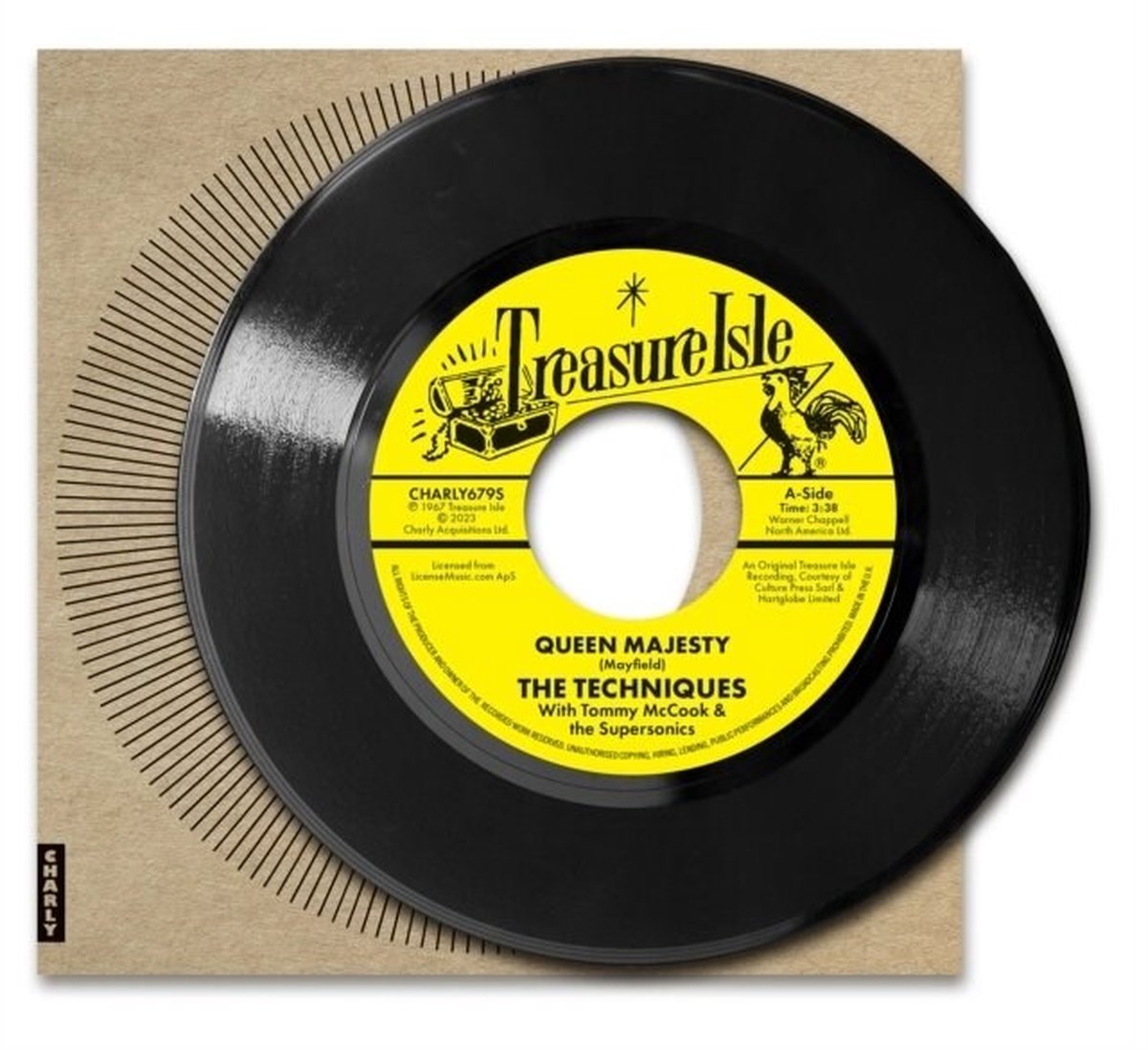 Techniques & The Zodiacs - Queen Majesty / Renegade (7" Vinyl Single)