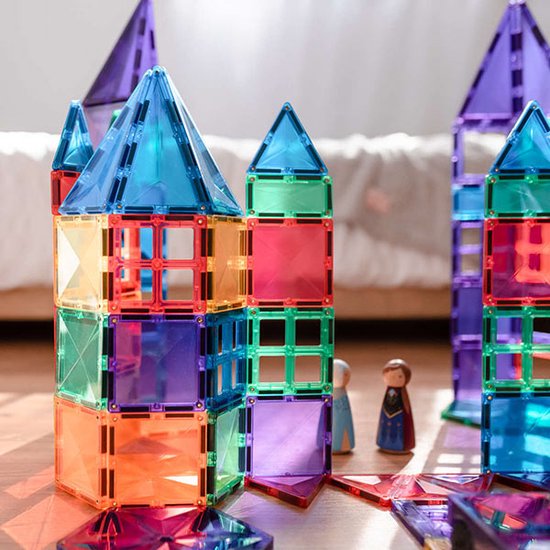 CONNETIX - Magnetisch Tegels - Regenboog Mega-Pakket - 212 Stuks - Magnetisch Speelgoed