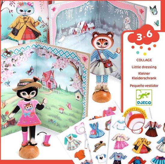 Djeco plakken Little wardrobe