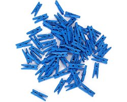 Go Go Gadget - Mini Knijpers - Set van 20 STUKS - Fotoknijpers - Geboortekaartje - Knutselen - Decoratie - Blauw