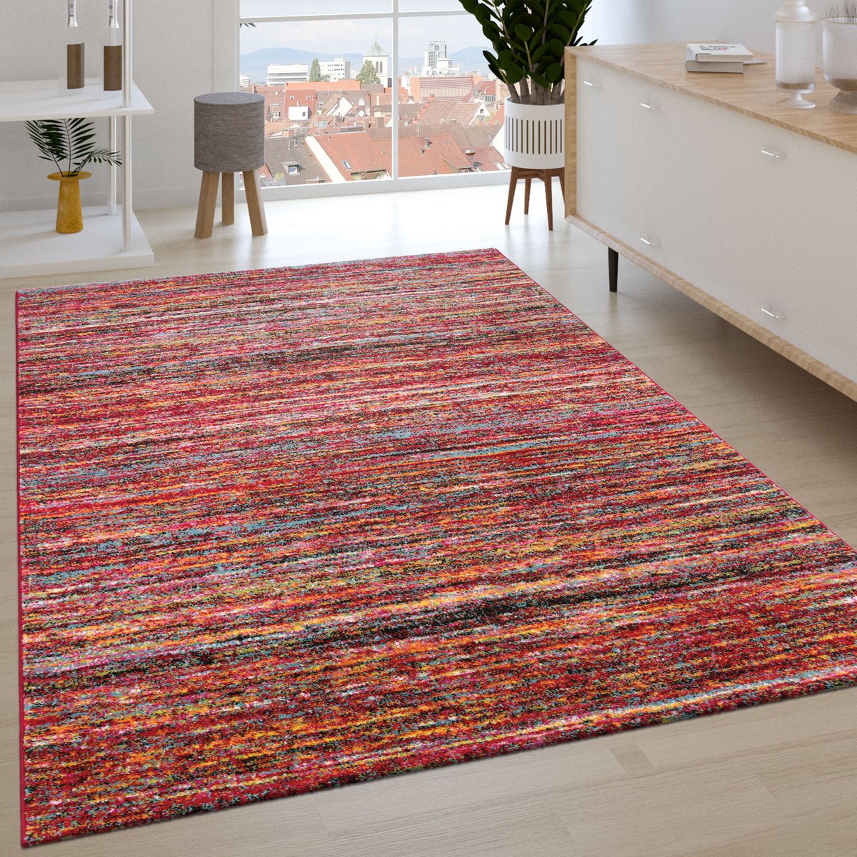 Paco Home Vloerkleed Woonkamer Laagpolig Patroon Berber Patroon Geometrisch Rhombus 240x340 cm