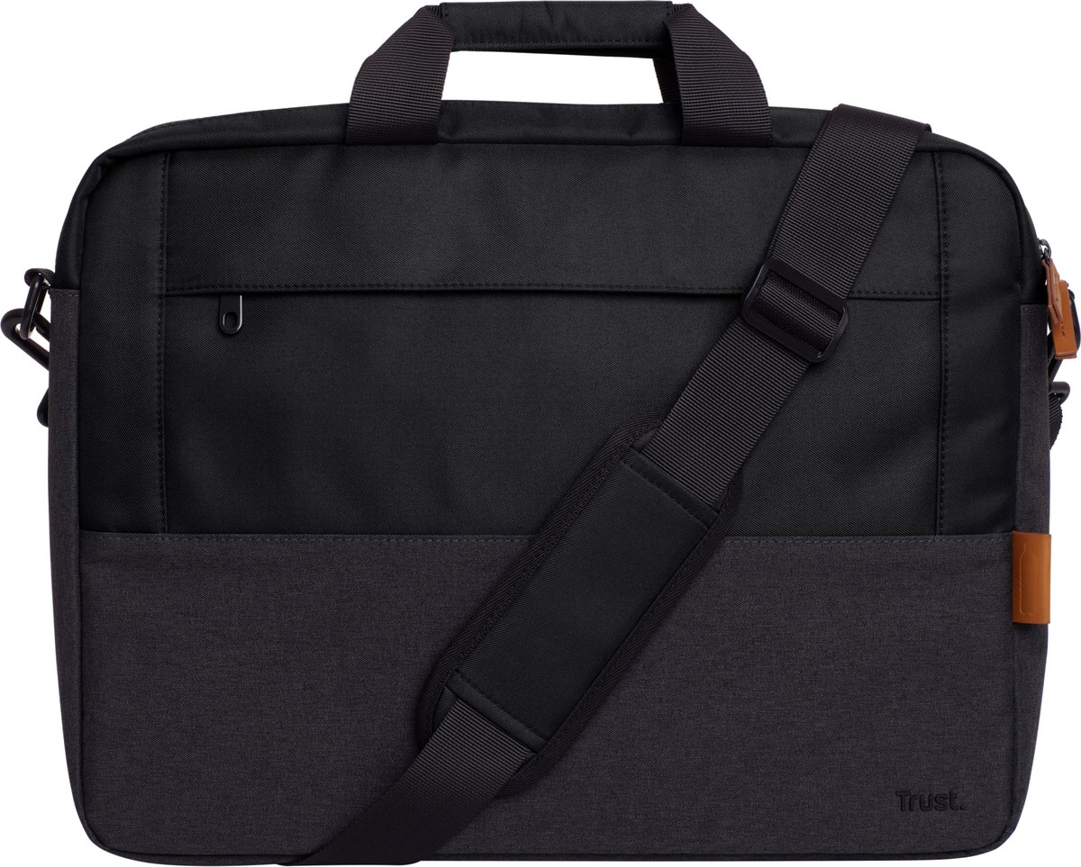 Trust Lisboa - Laptoptas - 16 inch - Gerecyclede materialen - Zwart