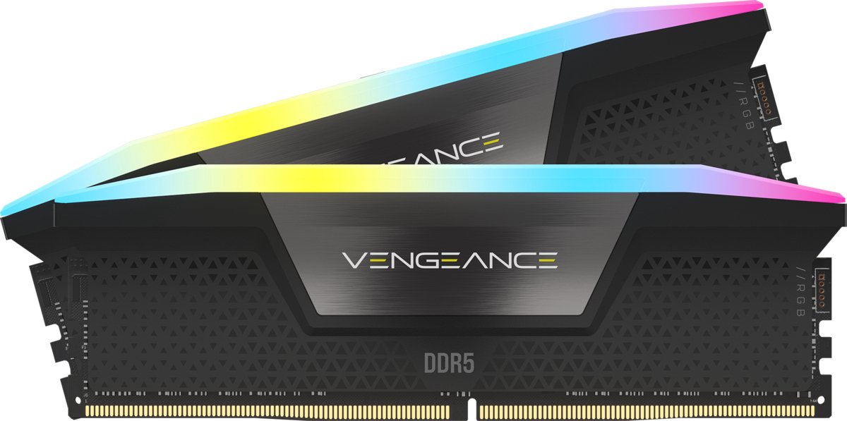 Corsair 32 GB DDR5-5600 Kit CMH32GX5M2B5600C40K, Vengeance RGB, XMP 3.0