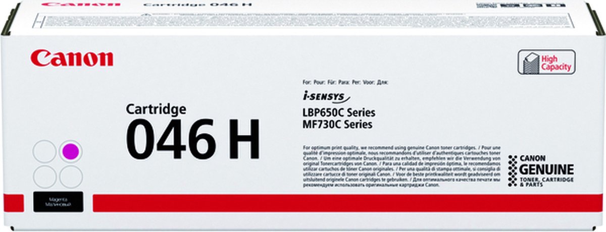 Image of Canon 046 H tonercartridge 1 stuk(s) Origineel Magenta