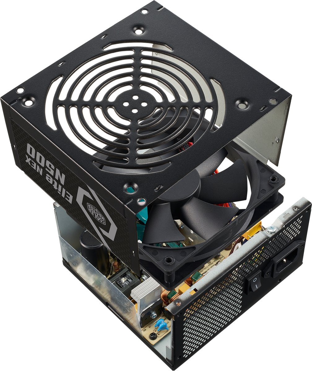 Cooler Master Elite Nex 230V 500 Power Supply Unit 500 W 24-Pin Atx Zwart voeding - afbeelding 4