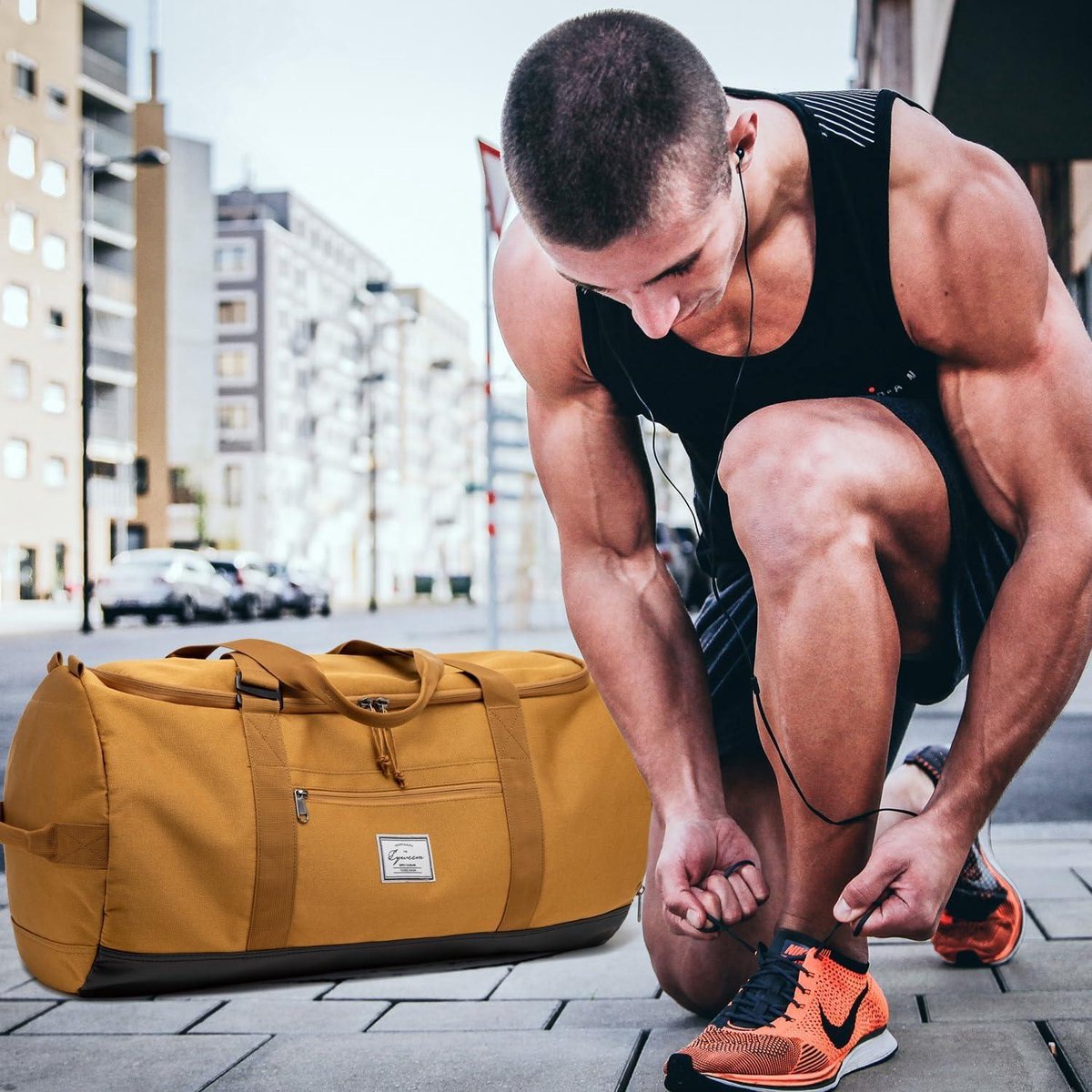 TAIHOYIN Reistas voor Heren, 60L Grote Sporttas Rugzak voor Dames Reistas voor Heren en Dames – Tas voor Reizen, Sportschool, Fitness en Outdoor, Groen