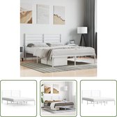 Bedframe met lattenbodem houten poten metaal 160x200 cm - Meubels kopen? | Korting tot 13