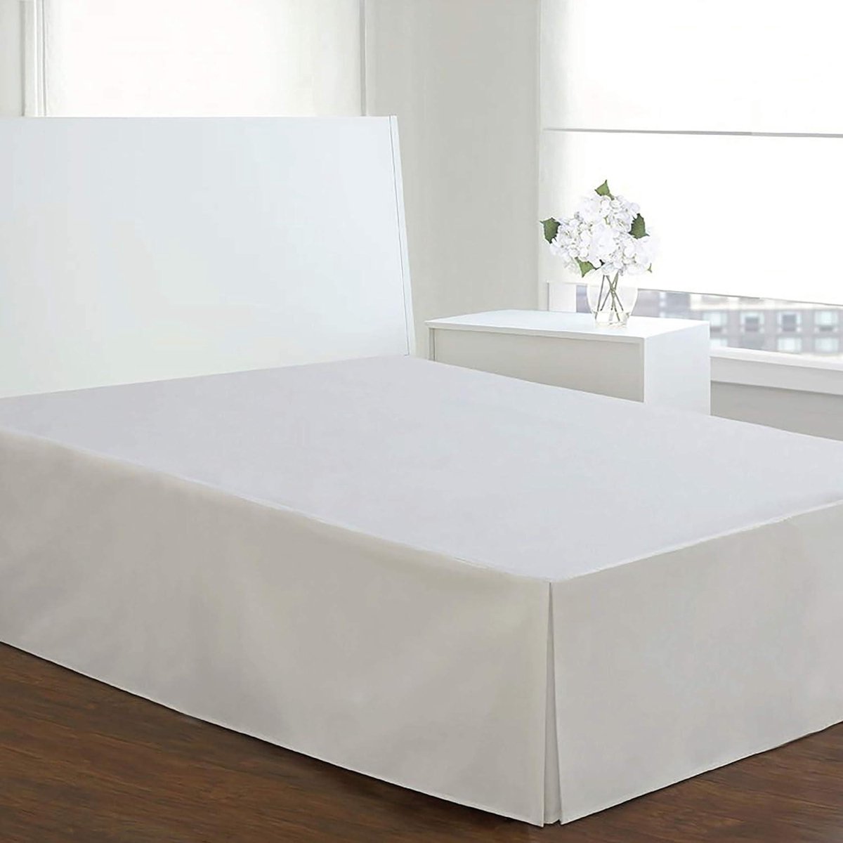 Hotel Bed Rok 5 Kleuren Dikke Poly/Katoen Canvas Bedrok Voor King/Queen Hotel Bed Rok 5 Kleuren Dikke Poly/Katoen Canvas Bedrok Voor King/Queen