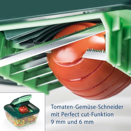 Nicer Dicer Chef - Lot De 15 Pièces Pour Couper, Râper, émincer Légumes Et Fruits - Lames Inox, Grand Bol 3300 Ml - Avec Recettes