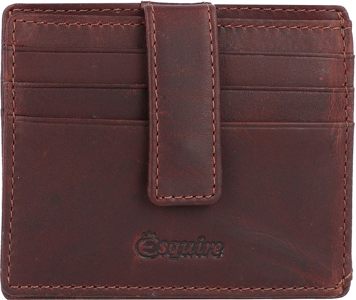 Esquire Oslo creditcard etui RFID leer 10 cm - 9 Sleuven - braun