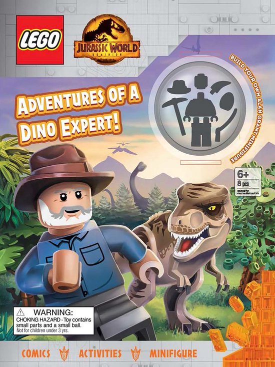 Activity Book with Minifigure- Lego Jurassic World: Adventur ... - cover