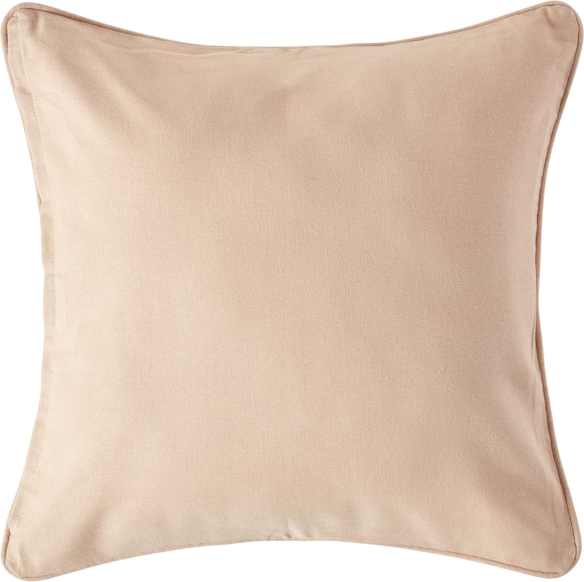 Homescapes katoenen kussenhoes in beige, 45 x 45 cm