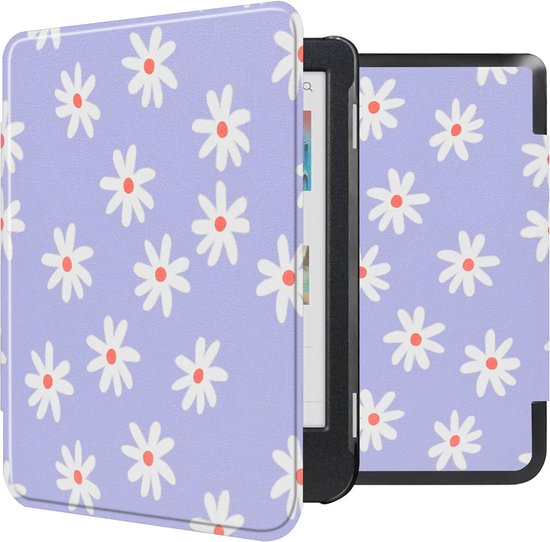 Foto: Imoshion ereader cover hoesje geschikt voor kobo clara colour kobo clara bw imoshion design sleepcover bookcase zonder stand flowers distance