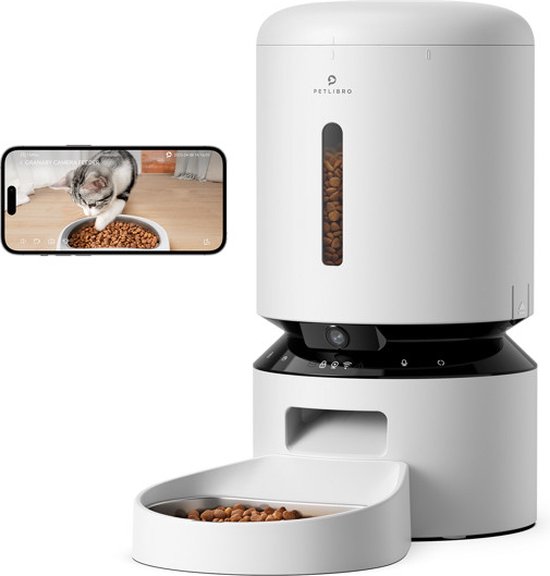 Petlibro Granary Automatische Voerbak Met Camera - Voerbak - 5 l Wit