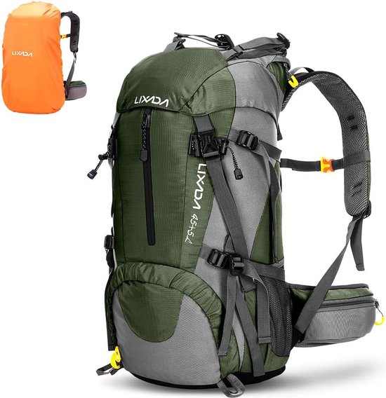 G4Free 50L Wanderrucksack Wasserdichter mit Regenhülle für