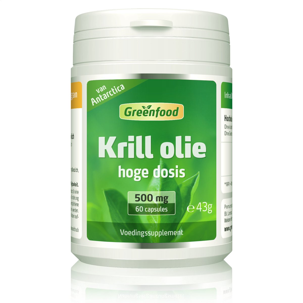 Goedkoopste Greenfood Krill Oil, 500 mg, 60 capsules, hoge dosering - Zonder kunstmatige toevoegingen. Zonder genetische manipulatie.
