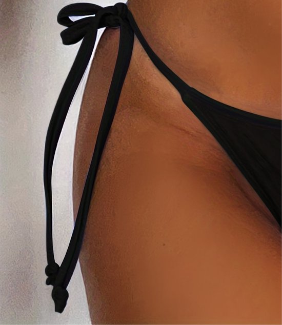 Nivard Bikini Femme - Filles - Maillot de Bain - Push Up - Maillots de Bain Femme - Nager - Set Sexy - Hauts et Bas - Zwart - Taille L