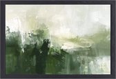 Tableaux expressionnistes abstraits - Portrait d'art moderne - Tableaux sur toile Salon - Décoration murale industrielle - Peinture sur toile avec châssis flottant - Décoration murale sur toile avec châssis flottant 90x60 cm