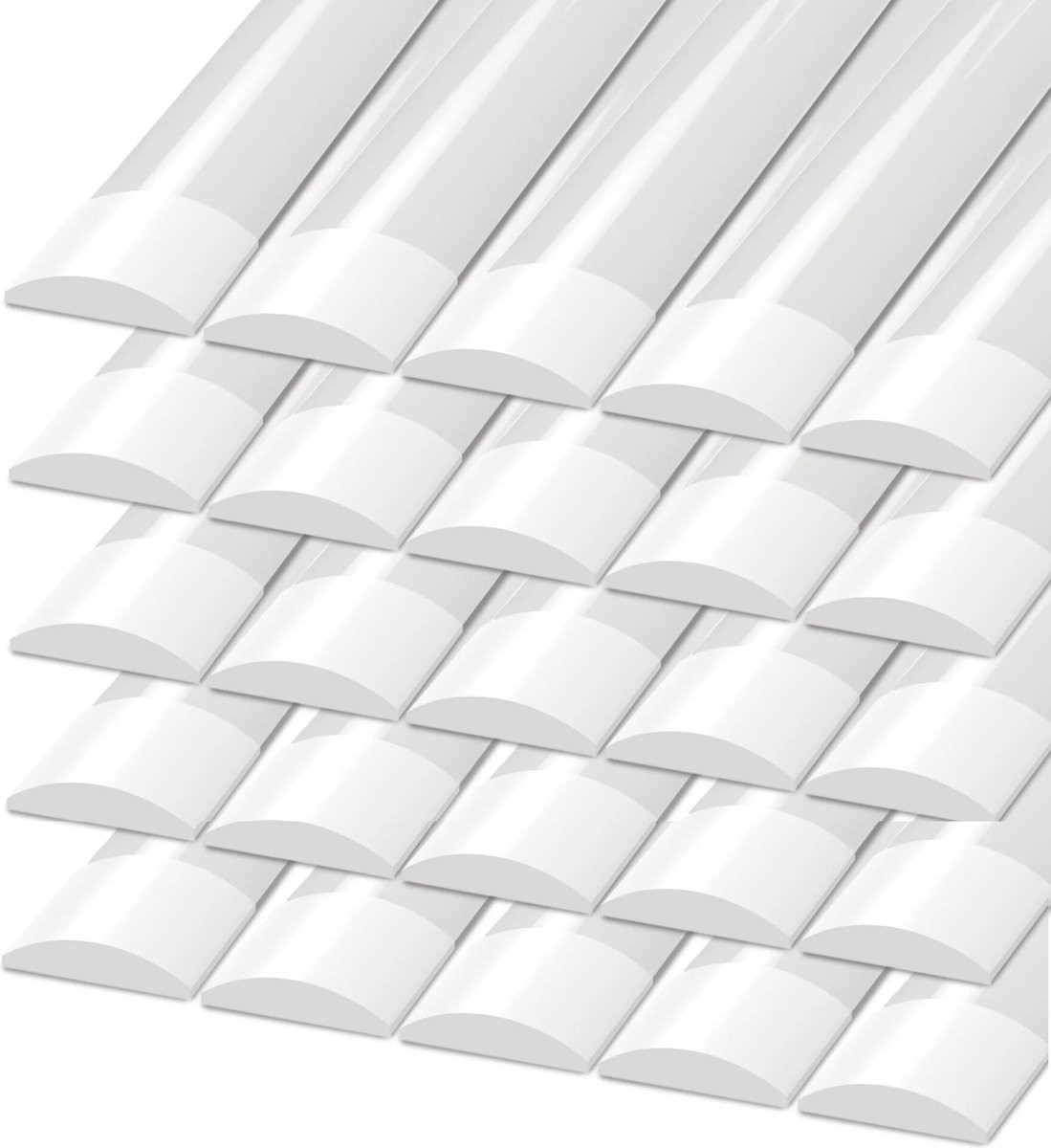 LEDVION 25X LED Batten 150cm (40W, 6500K, 5600 lumen), Geïntegreerde LED, Daglicht Wit, Helder Licht, Plafonddlamp