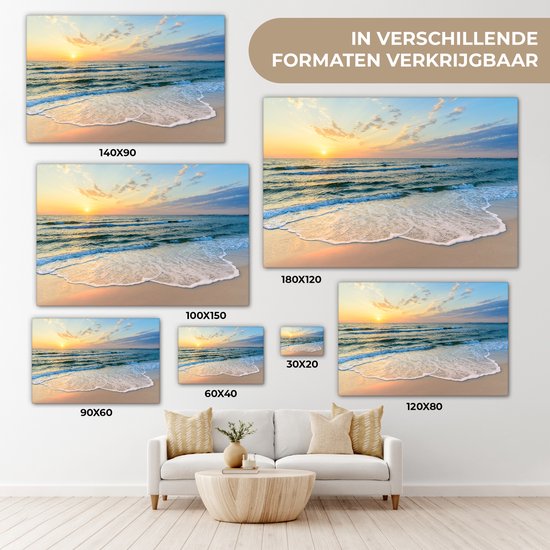 Tableau toile plage et mer 140x90 - Accessoires de décoration de chambre - Peintures salon nature - Décoration murale chambre - Décoration murale cuisine - Toile murale intérieur - Décoration maison - Accessoires de maison