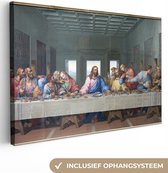 Tableau sur Toile La Cène - Leonardo de Vinci - 180x120 cm - Décoration murale XXL