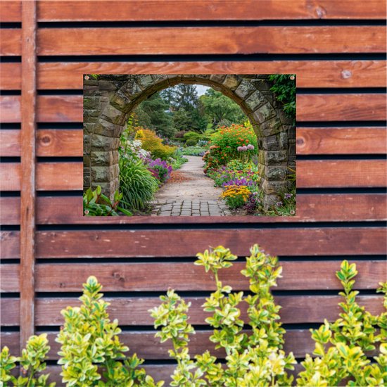 Affiche transparente - Affiches nature - Posters de jardin allée de jardin - Posters d'extérieur - Accessoires de jardin - Décoration de jardin décoration murale affiche de jardin 60x40 cm