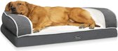Huisdier sofa orthopedische hoek hondenbed - ergonomische contour matras - wasbaar traagschuim platform - XL - voor huisdieren van Pecute met afmetingen 101x66x20cm fluffy dog ​​bed