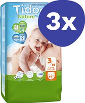 Tidoo Nature Luiers Maat 3 - Midi (4-9kg) (3x 56 stuks)