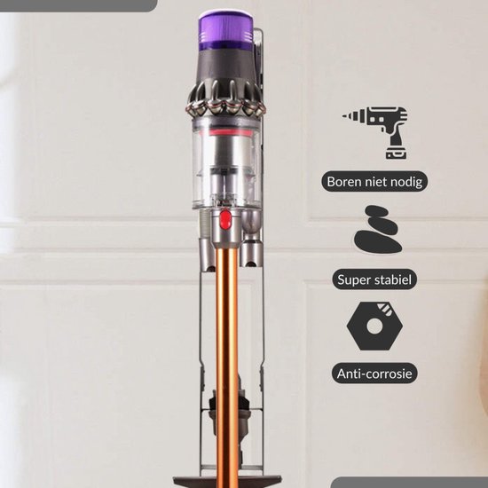 SensaHome - Support d'aspirateur en métal stable pour Dyson & Dyson Handheld avec espace pour accessoires et Accessoires de vêtements pour bébé d'aspirateur sans fil - Dyson
