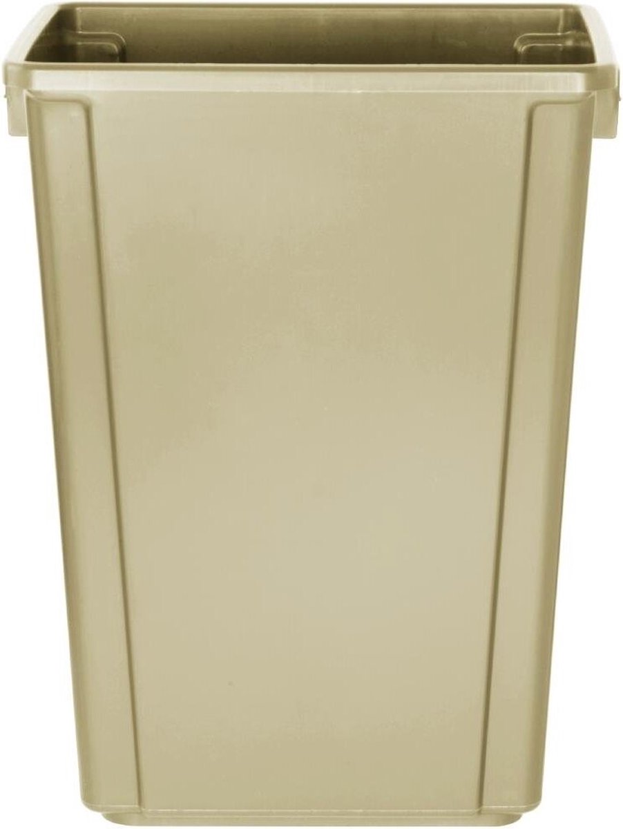 Jantex Smalle Afvalbak Beige 60ltr - FX149 - Horeca & Professioneel