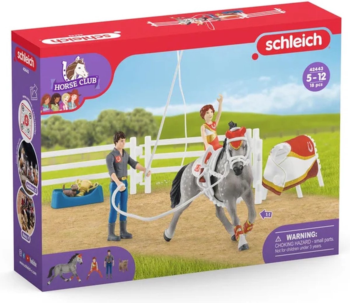 schleich HORSE CLUB Speelfigurenset - Mia's Springset - Kinderspeelgoed voor Jongens en Meisjes - 5 tot 12 jaar - 18 Onderdelen - 42443 — afbeelding 13