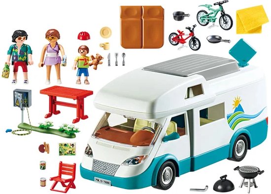 PLAYMOBIL Family Fun Mobilhome met familie - 70088
