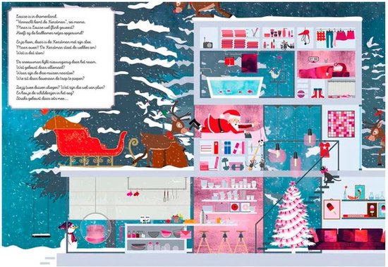 De kerstman op cadeautjestocht