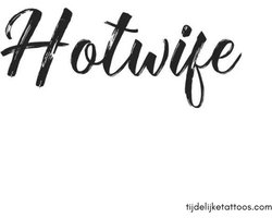 Hotwife - erotische tijdelijke tattoo - neptattoo volwassenen - erotiek vrouwen - swingers - cuckold - cuckoldress - queen of spade - sexy temporary tattoo