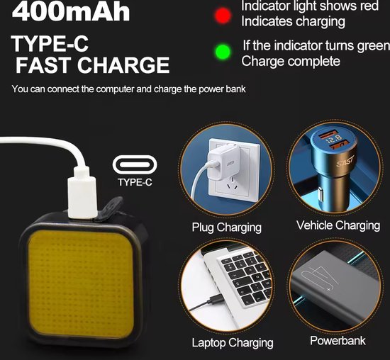 VeloSafe Slim – USB Oplaadbaar Intelligente Fietsachterlicht met Remse