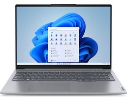 Lenovo ThinkBook 16 G6 IRL Intel® Core™ i5 i5-13420H Laptop 40,6 cm (16") WUXGA 16 GB DDR5-SDRAM 512 GB SSD Wi-Fi 6 (802.11ax) Windows 11 Pro Engels Grijs
