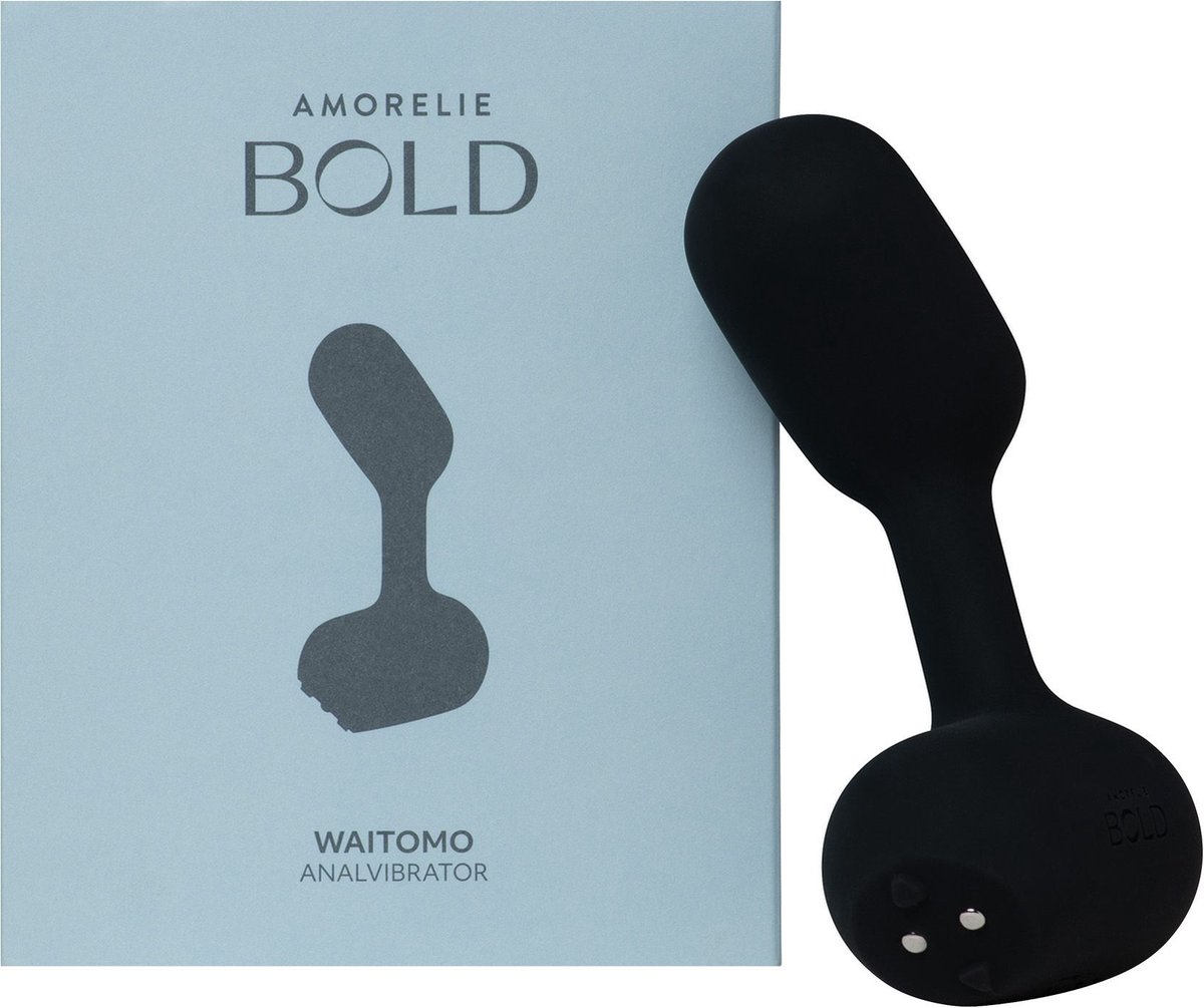 Goedkoopste Amorelie - Waitomo - Anaal Toys - Anaal Vibrator - Buttplug - Anale Plug - Sex Toys voor Mannen - Sex Toys voor Vrouwen - Zwart