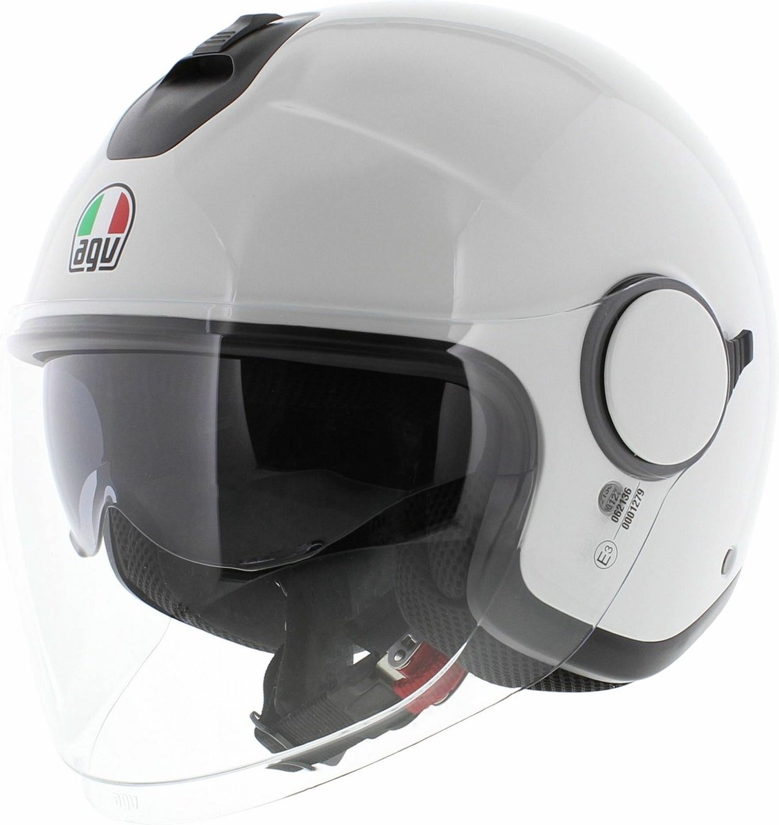 AGV Eteres Jethelm Materia glans wit L