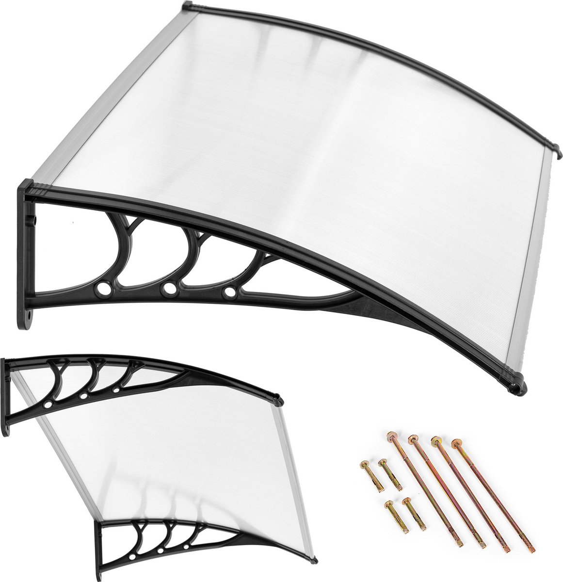 Luifel - deurluifel - polycarbonaat - 75,5 x 101 x 23 cm