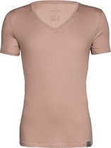 RJ Bodywear The Good Life - 2-pack T-shirt diepe V-hals - Beige -  Maat S