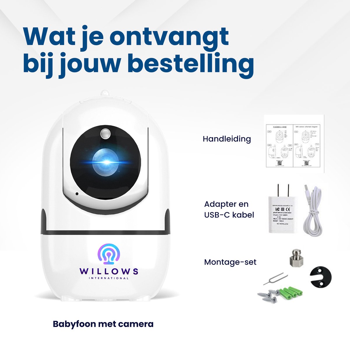 Afbeelding 3 van Babyfoon met Camera en App – Baby Monitor - Audio en Terugspreekfunctie – Full HD – Nachtzicht - Wifi