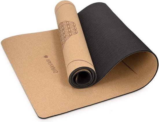 Yogamat van natuurlijk rubber en hennep 4,5 mm waterdichte tas