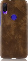 Mobigear Hoesje geschikt voor Xiaomi Redmi 7 Telefoonhoesje Hardcase | Mobigear Excellent Backcover | Redmi 7 Case | Back Cover - Bruin
