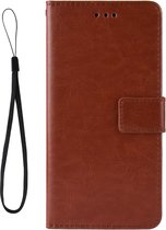 Mobigear Wallet Telefoonhoesje geschikt voor Motorola One Vision Hoesje Bookcase Portemonnee - Bruin