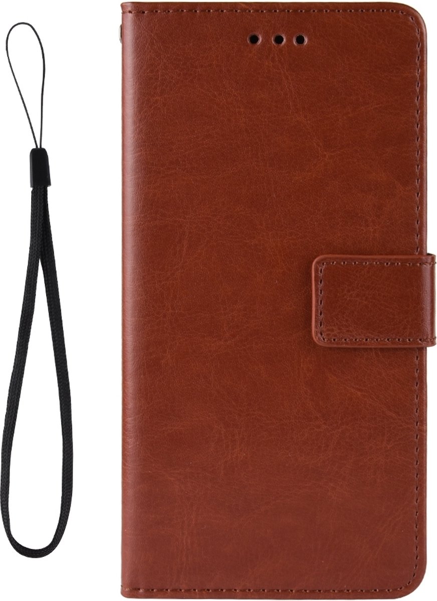 Mobigear Telefoonhoesje geschikt voor Motorola One Vision Hoesje | Mobigear Wallet Bookcase Portemonnee | Pasjeshouder voor 3 Pasjes | Telefoonhoesje voor Pinpas / OV Kaart / Rijbewijs - Bruin