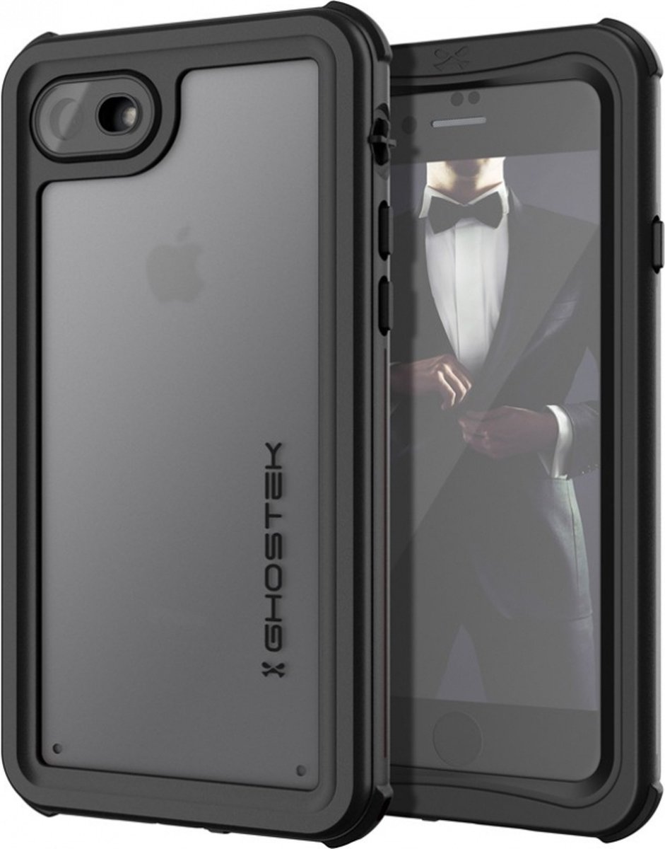 Apple iPhone 8 Hoesje - Ghostek - Nautical Serie - Hard Kunststof Backcover - Zwart - Hoesje Geschikt Voor Apple iPhone 8