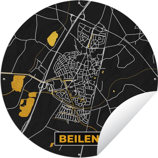 Tuincirkel Beilen Black And Gold Stadskaart Plattegrond Kaart X Cm Bol Com