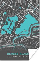 Affiche Nederland - Bergse Plassen - Carte - Water - Plan de la ville - Carte - 120x180 cm XXL